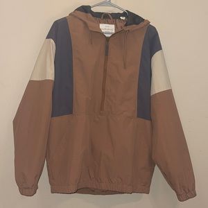 Men’s, half zip, vintage style windbreaker. Like brand new, worn once.